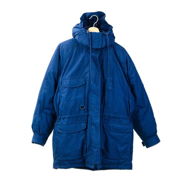 VINTAGE Eddie Bauer - Blue Hooded Winter Jacket - Picture 1 of 1